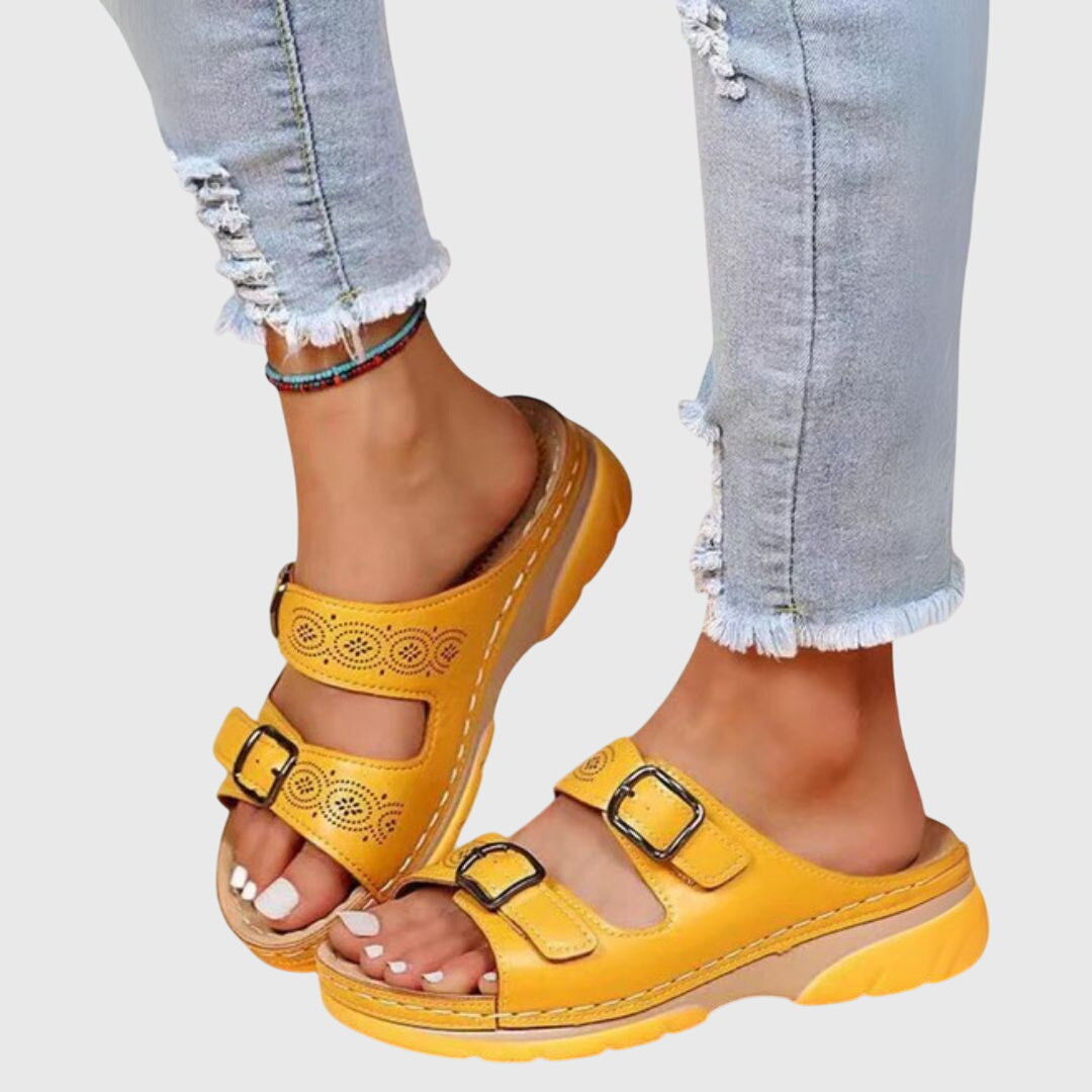 Diora™ | Women Orthopedic Leather Sandals